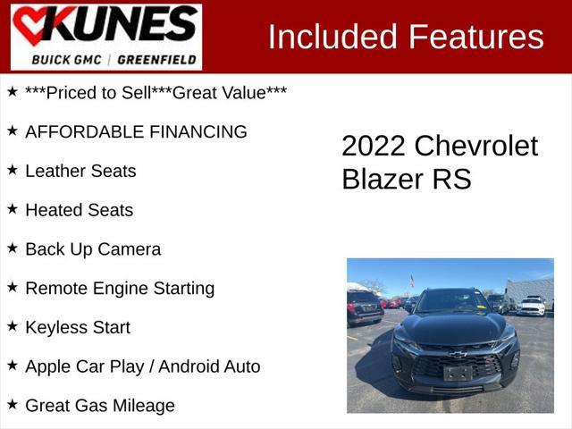 used 2022 Chevrolet Blazer car, priced at $33,399