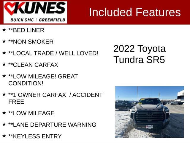 used 2022 Toyota Tundra car, priced at $36,599