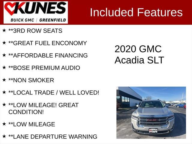 used 2020 GMC Acadia car, priced at $22,899