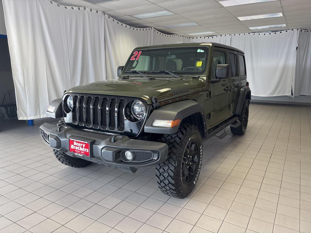 used 2021 Jeep Wrangler car, priced at $28,735