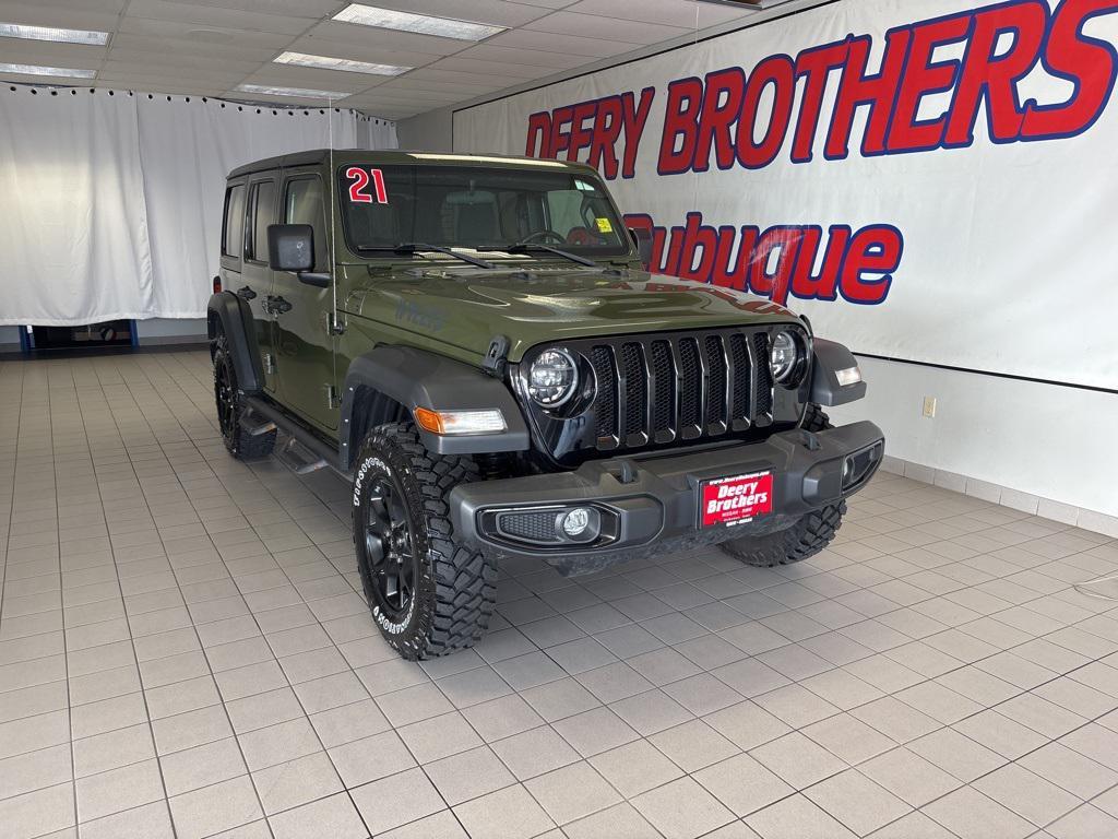 used 2021 Jeep Wrangler car, priced at $28,735