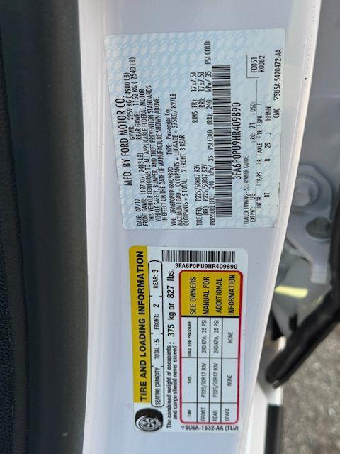 used 2017 Ford Fusion Energi car, priced at $13,795