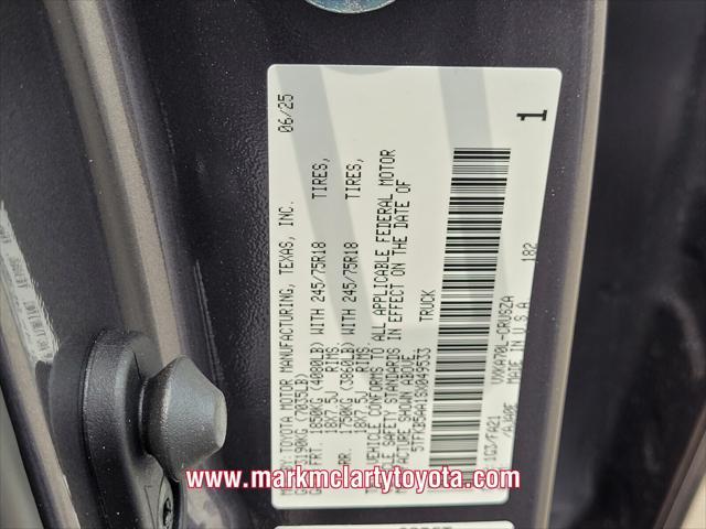 new 2025 Toyota Tundra car, priced at $39,761