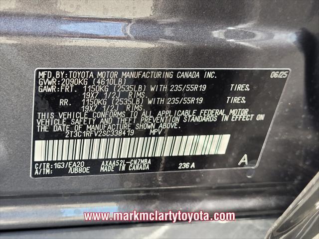 new 2025 Toyota RAV4 car, priced at $36,311