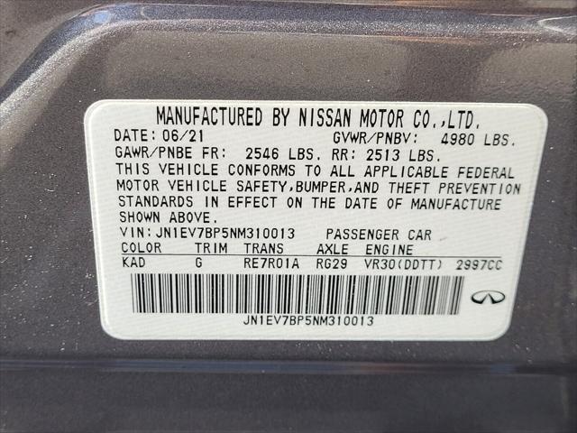 used 2022 INFINITI Q50 car, priced at $27,627
