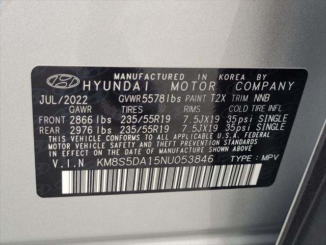 used 2022 Hyundai Santa Fe car, priced at $27,604