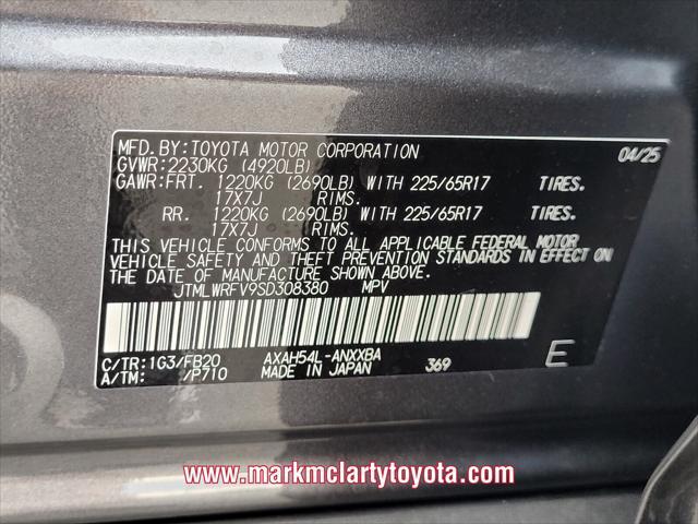 new 2025 Toyota RAV4 Hybrid car, priced at $35,515