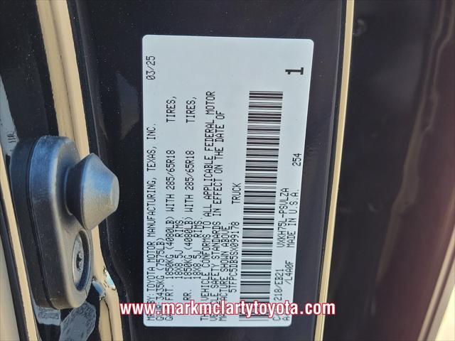 new 2025 Toyota Tundra Hybrid car, priced at $81,870