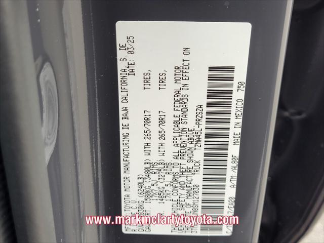 new 2025 Toyota Tacoma car, priced at $56,562