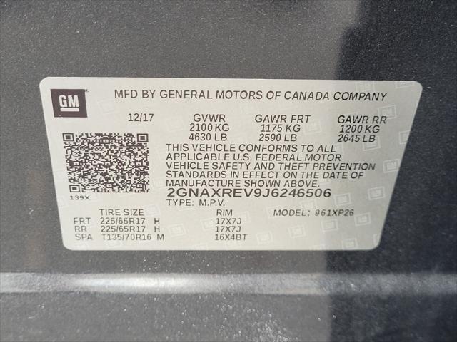 used 2018 Chevrolet Equinox car, priced at $13,831