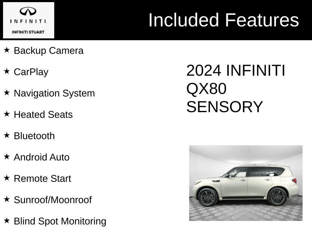 used 2024 INFINITI QX80 car, priced at $61,645