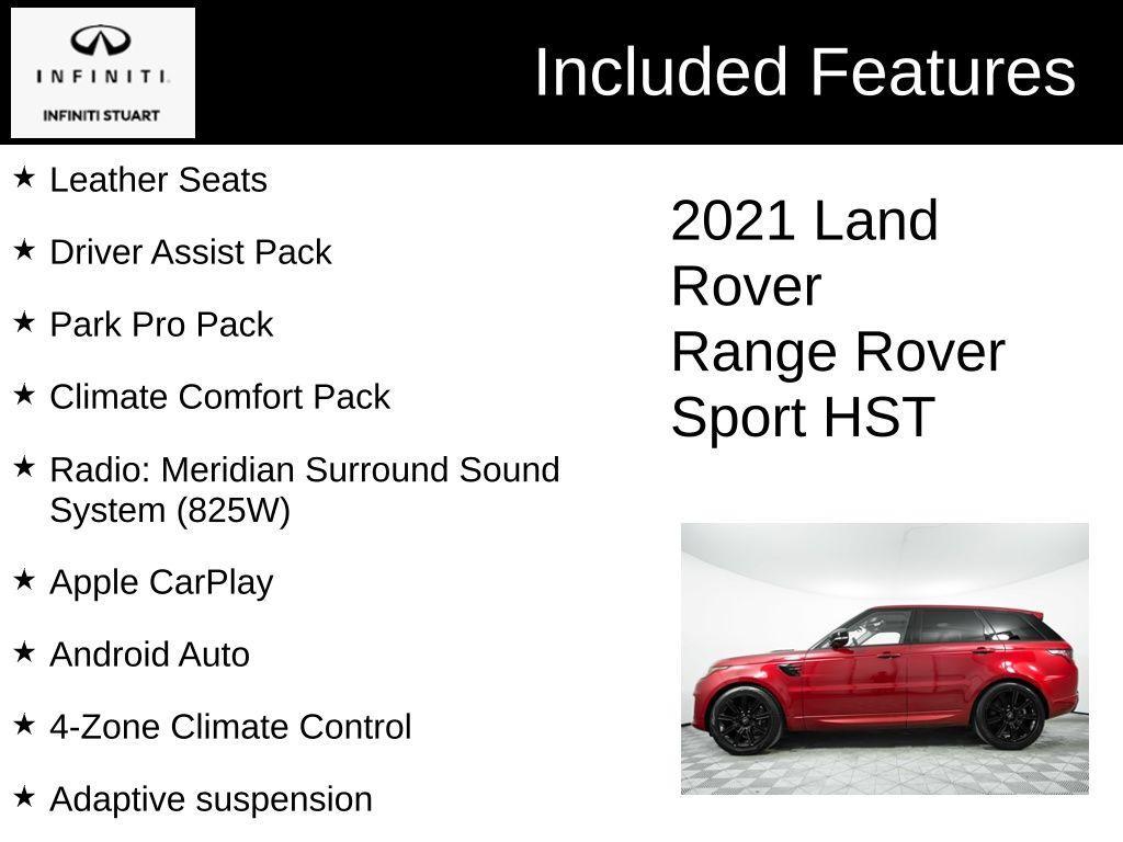 used 2021 Land Rover Range Rover Sport car, priced at $49,500