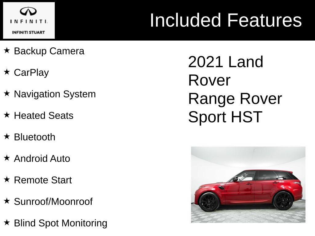 used 2021 Land Rover Range Rover Sport car, priced at $49,500