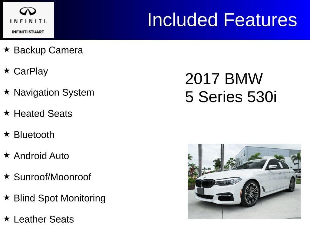 used 2017 BMW 530 car, priced at $16,570