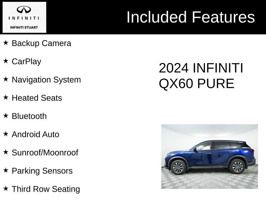 used 2024 INFINITI QX60 car, priced at $42,200