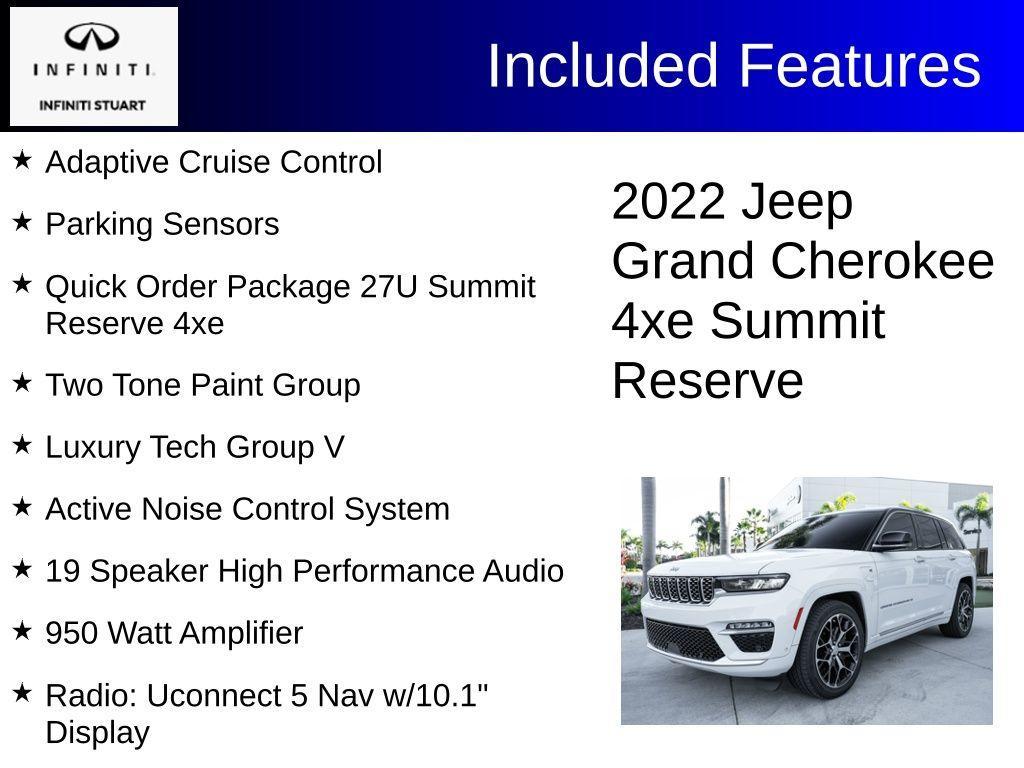 used 2022 Jeep Grand Cherokee 4xe car, priced at $35,503
