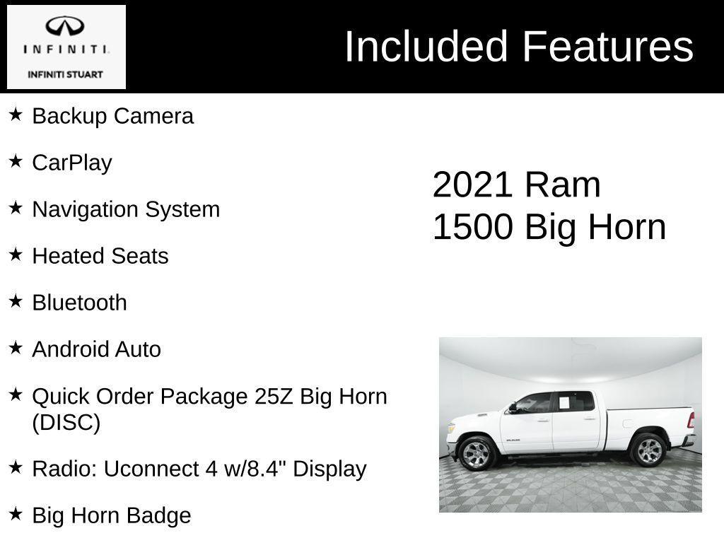 used 2021 Ram 1500 car, priced at $29,605