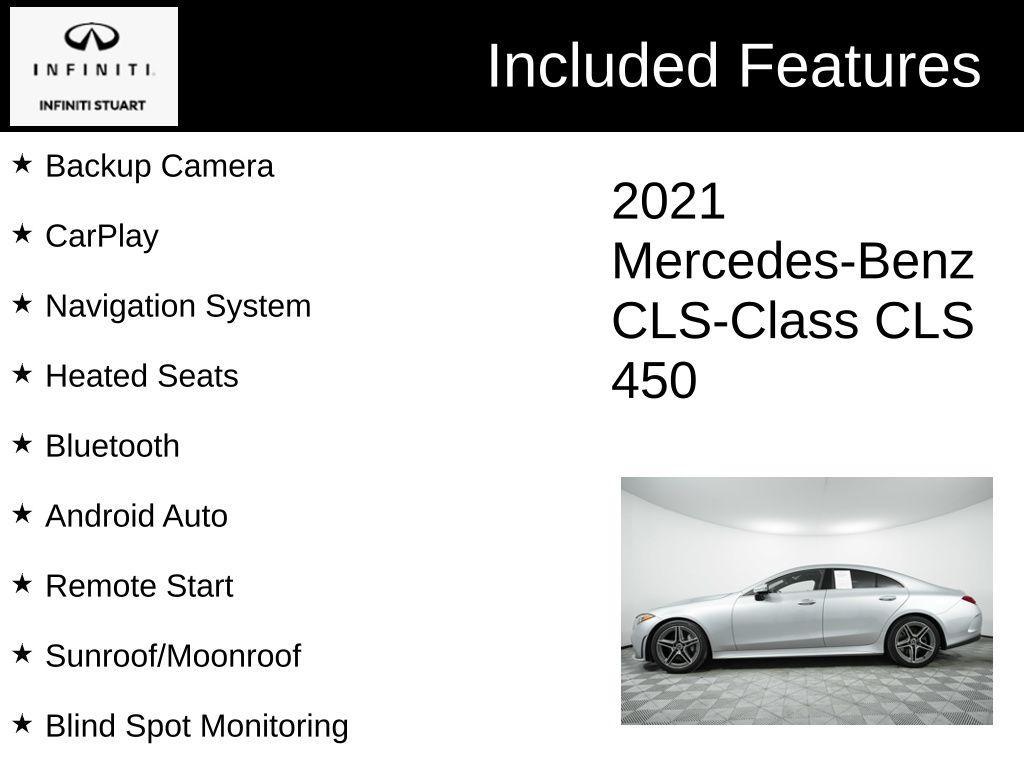 used 2021 Mercedes-Benz CLS 450 car, priced at $40,072