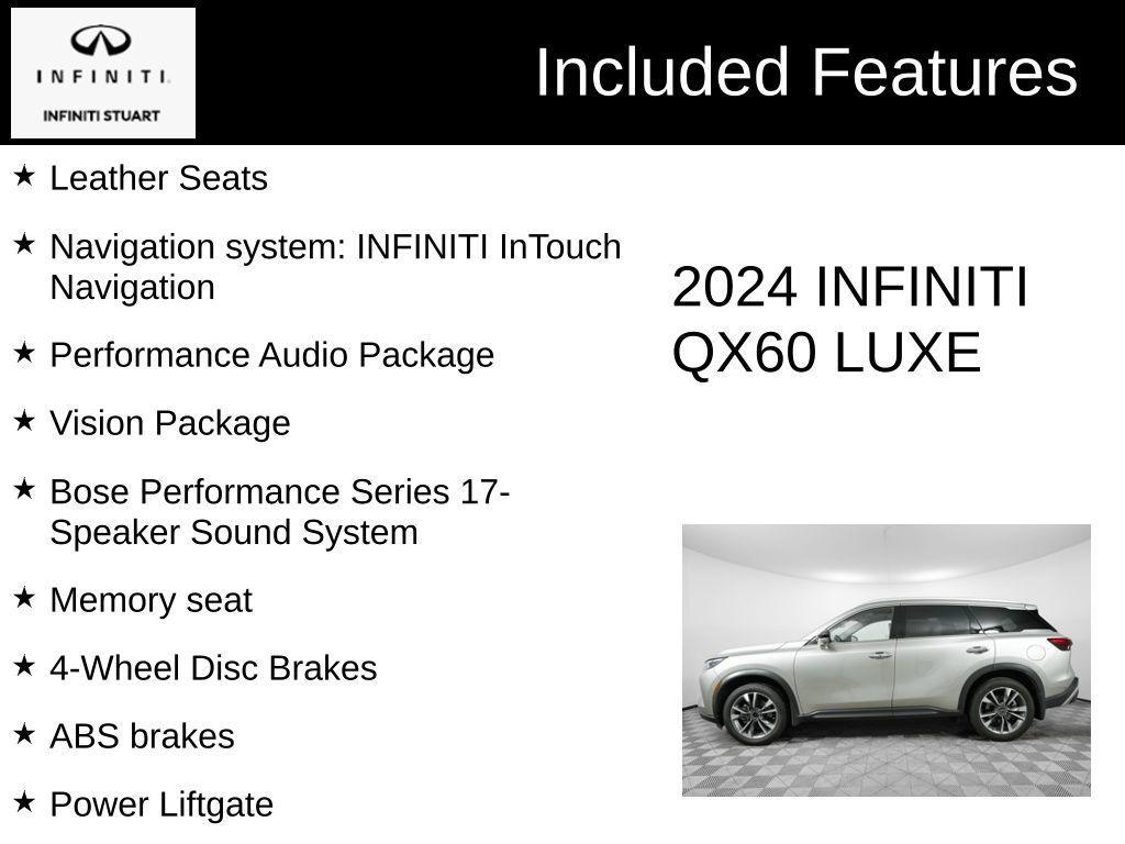 used 2024 INFINITI QX60 car, priced at $45,000