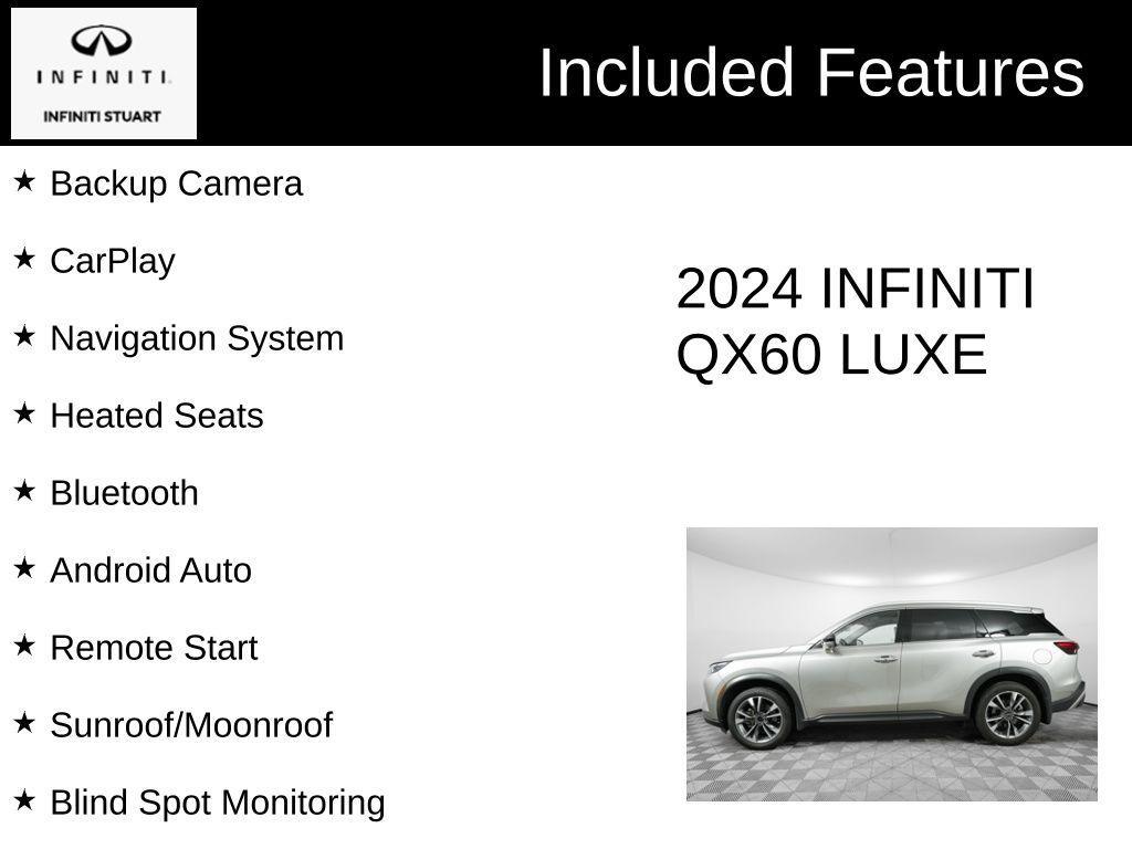 used 2024 INFINITI QX60 car, priced at $45,000