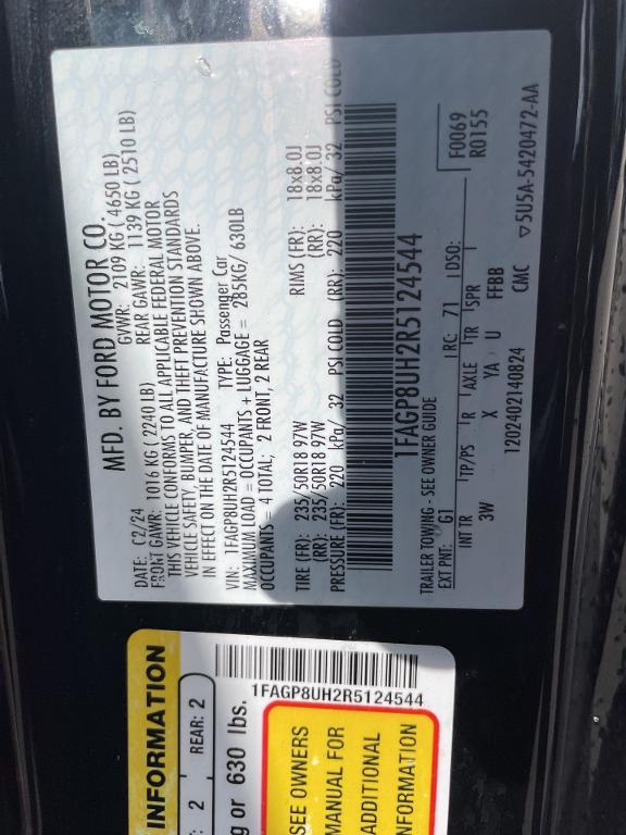 used 2024 Ford Mustang car, priced at $31,955