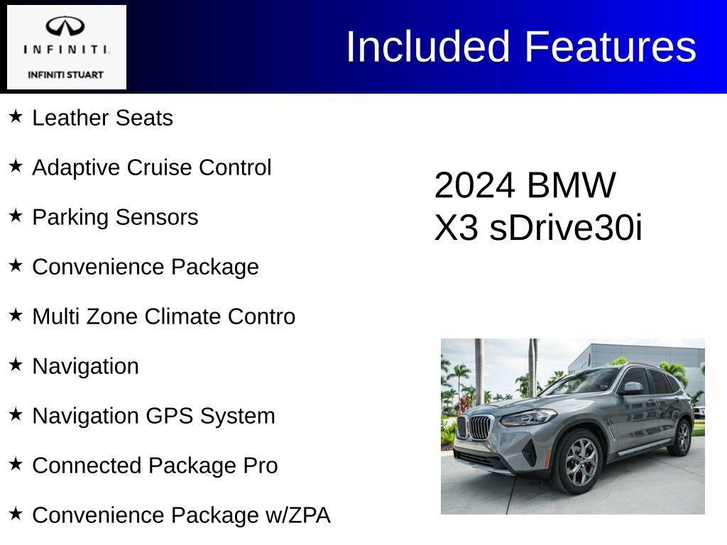 used 2024 BMW X3 car, priced at $41,961