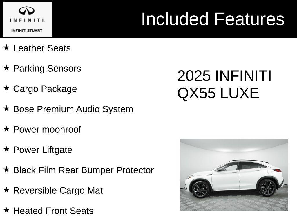 used 2025 INFINITI QX55 car, priced at $42,209