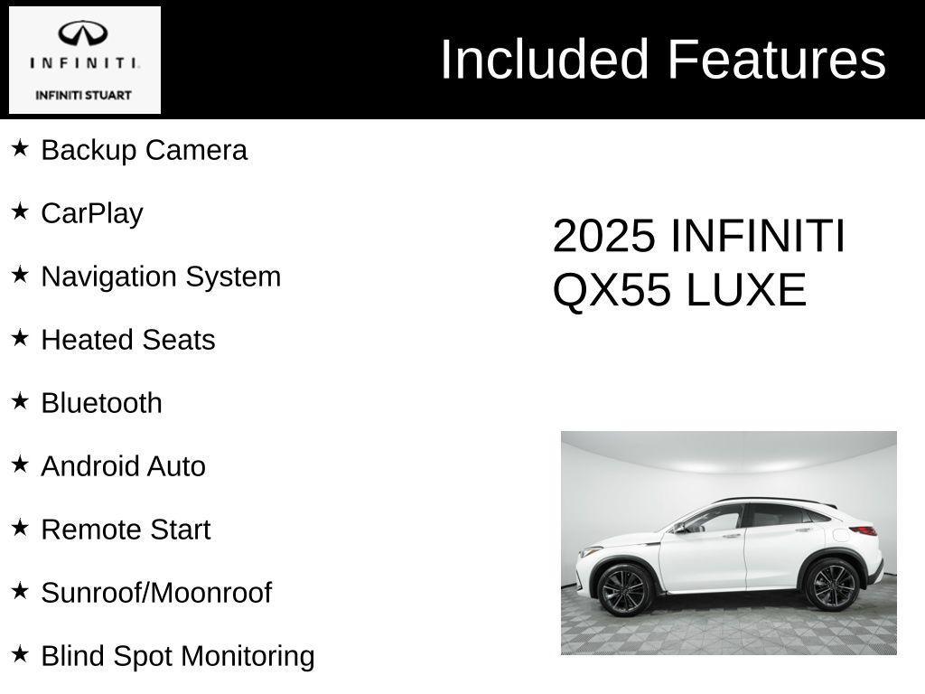 used 2025 INFINITI QX55 car, priced at $42,209