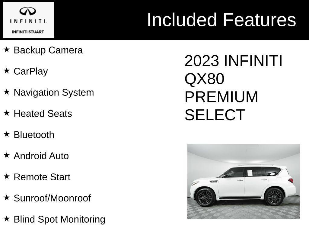 used 2023 INFINITI QX80 car, priced at $51,774
