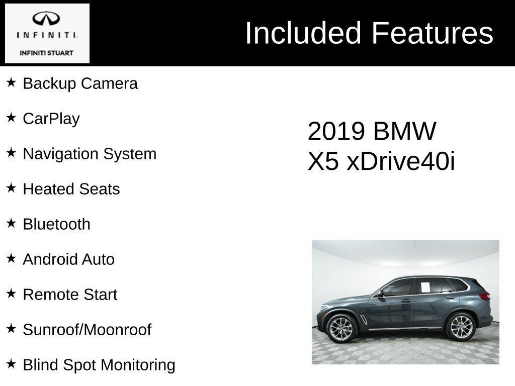 used 2019 BMW X5 car, priced at $27,912