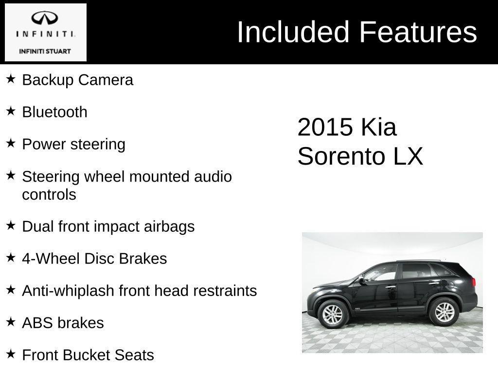 used 2015 Kia Sorento car, priced at $7,888