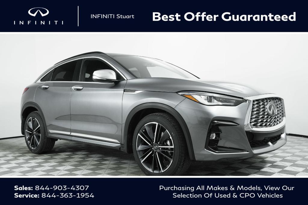new 2025 INFINITI QX55 car, priced at $45,703