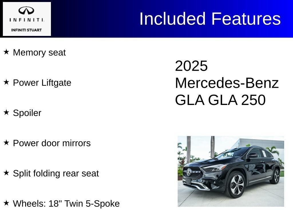 used 2025 Mercedes-Benz GLA 250 car, priced at $38,391