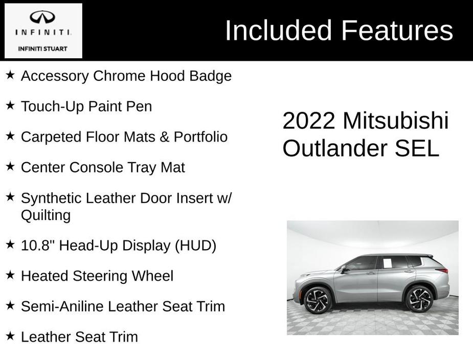 used 2022 Mitsubishi Outlander car, priced at $23,400