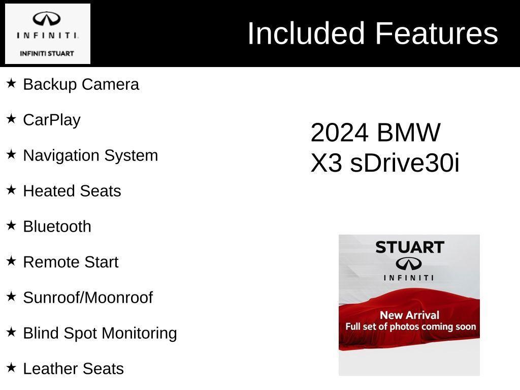 used 2024 BMW X3 car, priced at $40,541