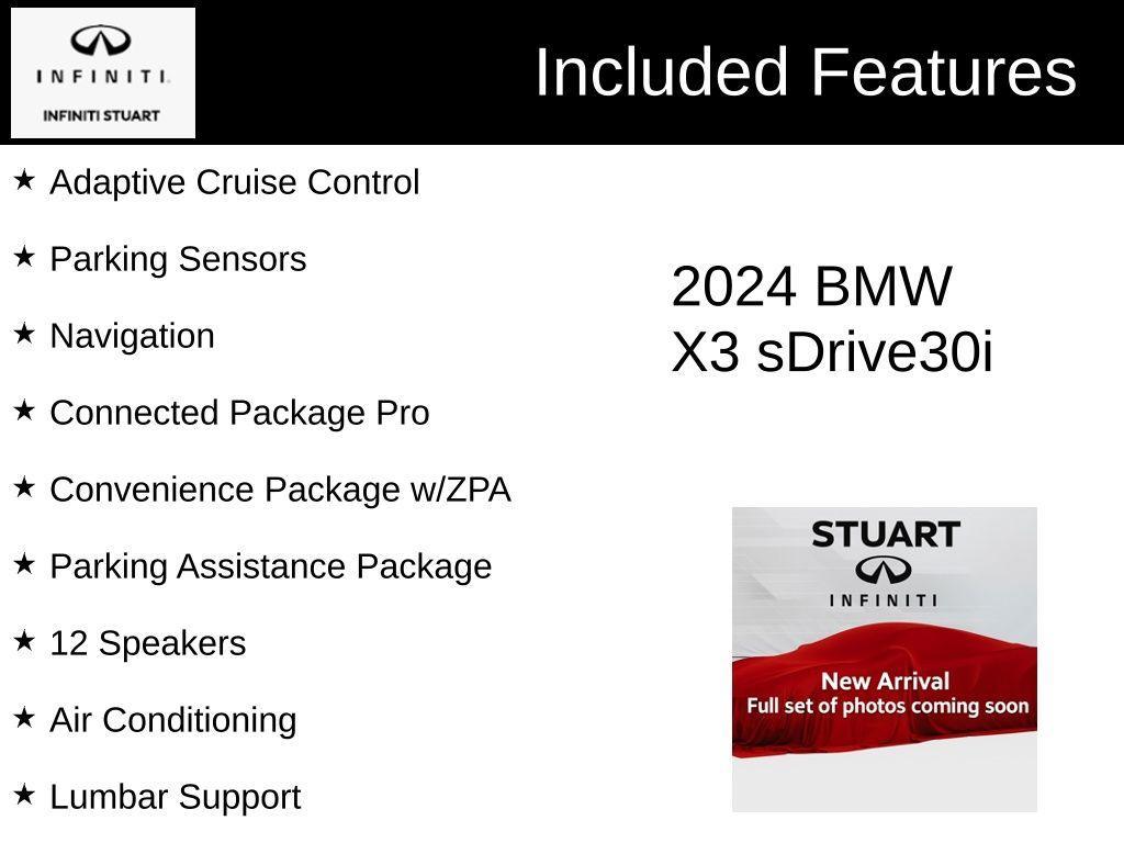 used 2024 BMW X3 car, priced at $40,541