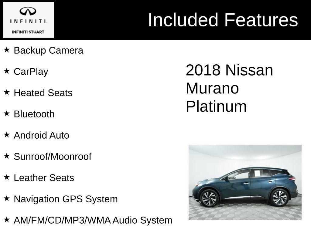 used 2018 Nissan Murano car, priced at $16,000