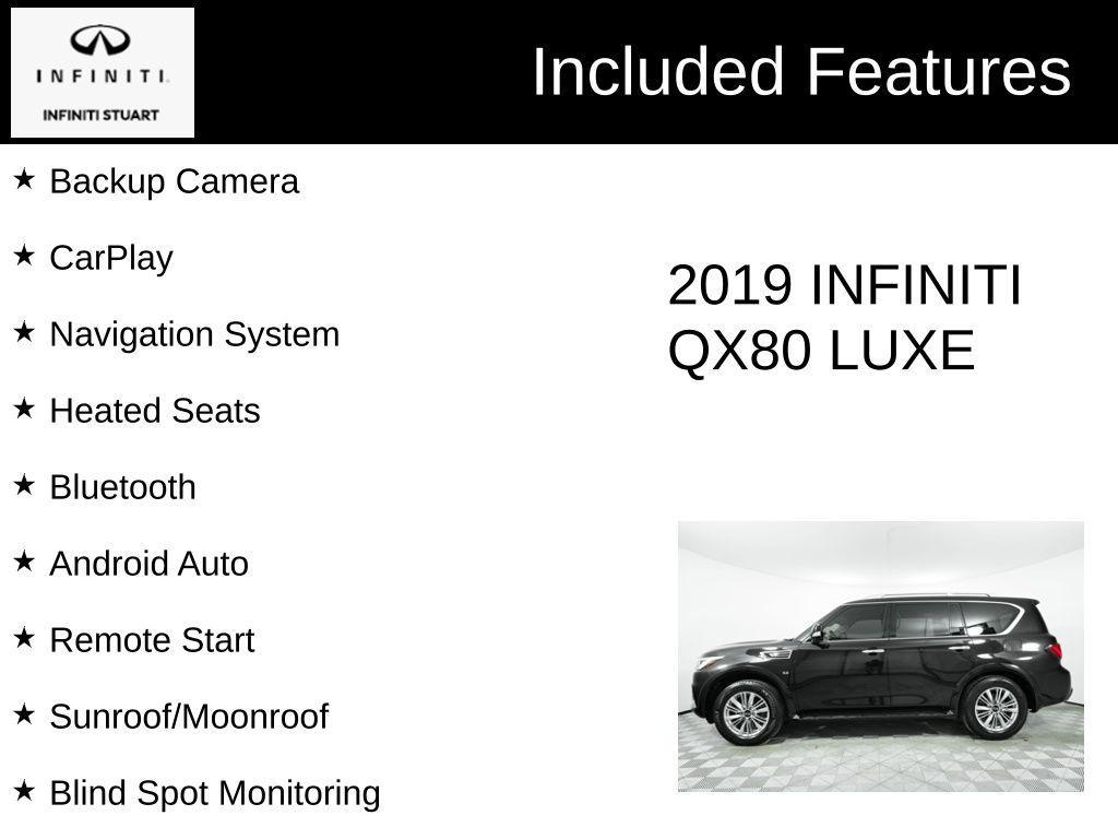 used 2019 INFINITI QX80 car, priced at $25,651