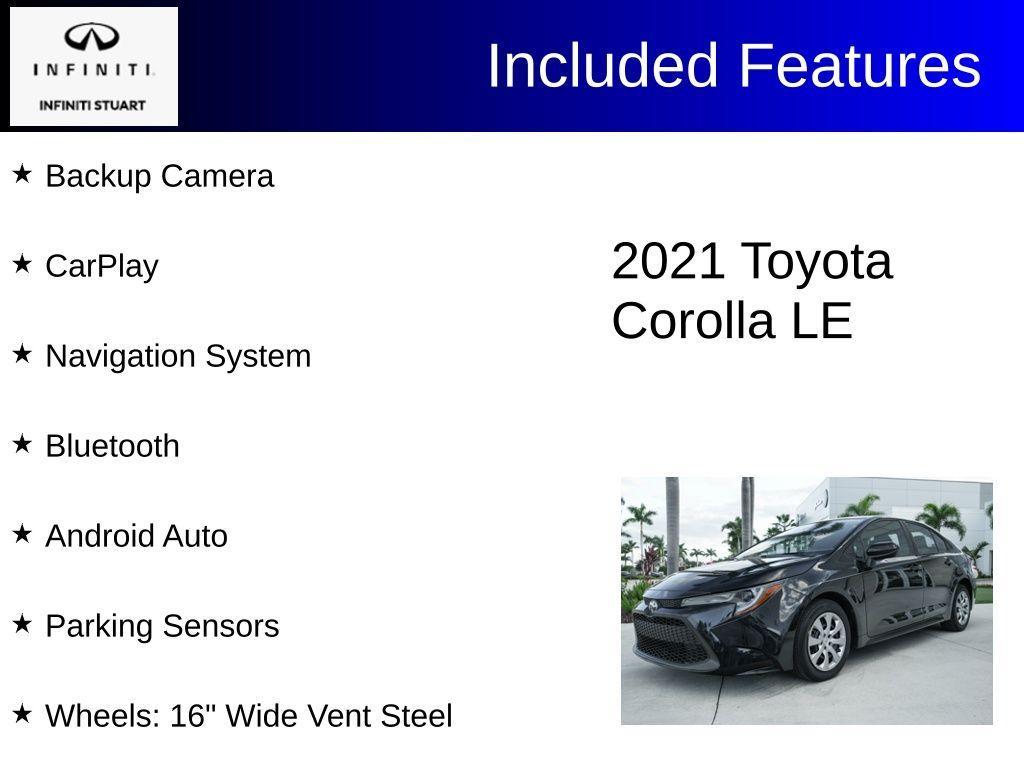 used 2021 Toyota Corolla car, priced at $16,311