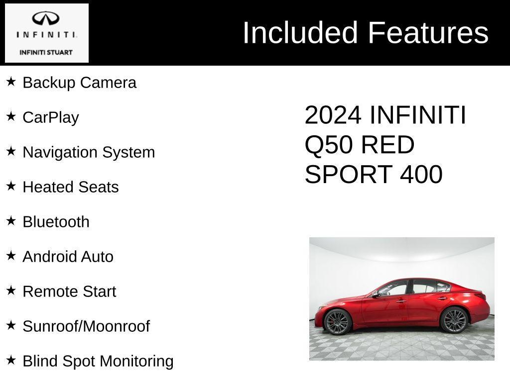 used 2024 INFINITI Q50 car, priced at $45,000