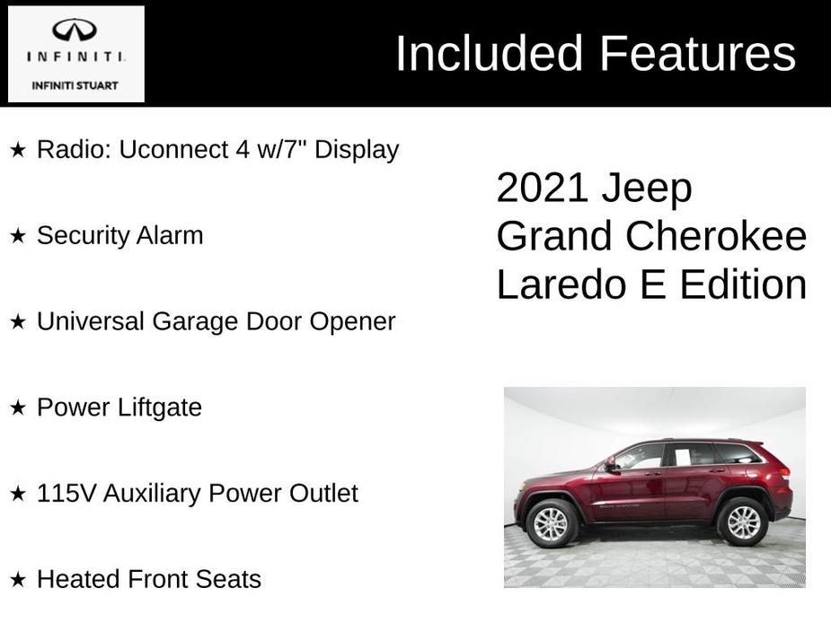 used 2021 Jeep Grand Cherokee car, priced at $20,200