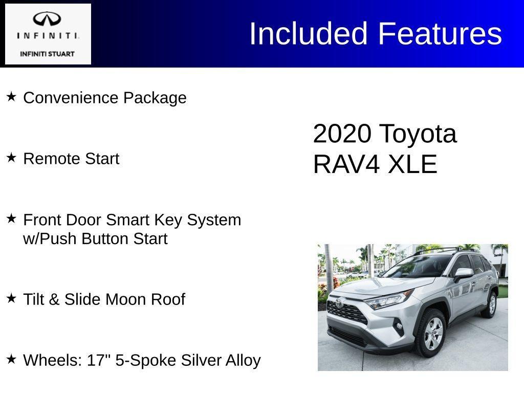 used 2020 Toyota RAV4 car, priced at $19,500
