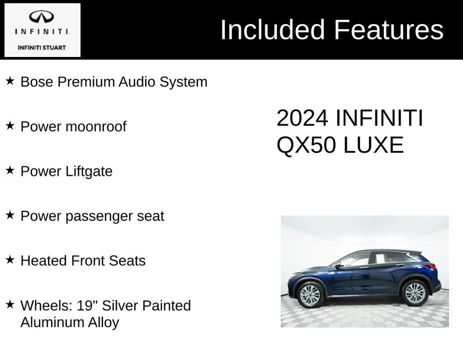 used 2024 INFINITI QX50 car, priced at $40,221