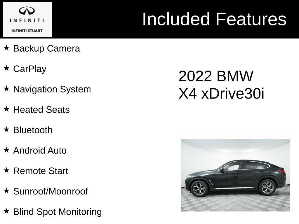 used 2022 BMW X4 car, priced at $40,000