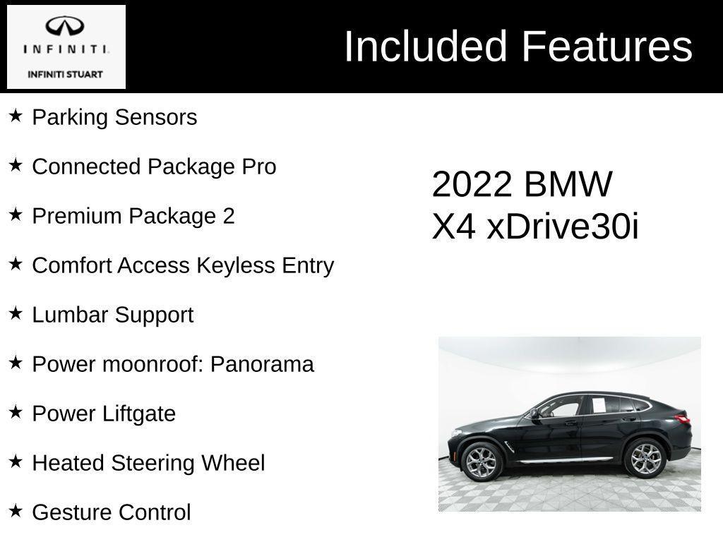 used 2022 BMW X4 car, priced at $37,950