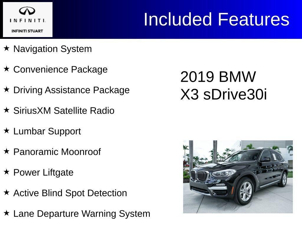 used 2019 BMW X3 car, priced at $16,115