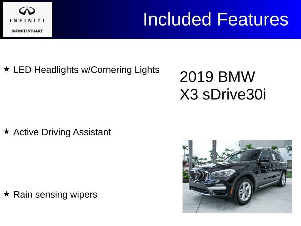 used 2019 BMW X3 car, priced at $16,115