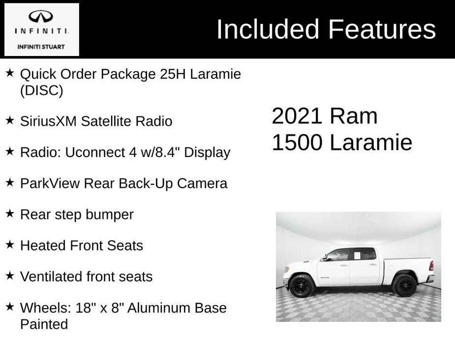 used 2021 Ram 1500 car, priced at $32,900