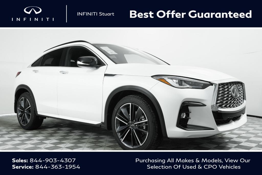 new 2025 INFINITI QX55 car, priced at $45,806