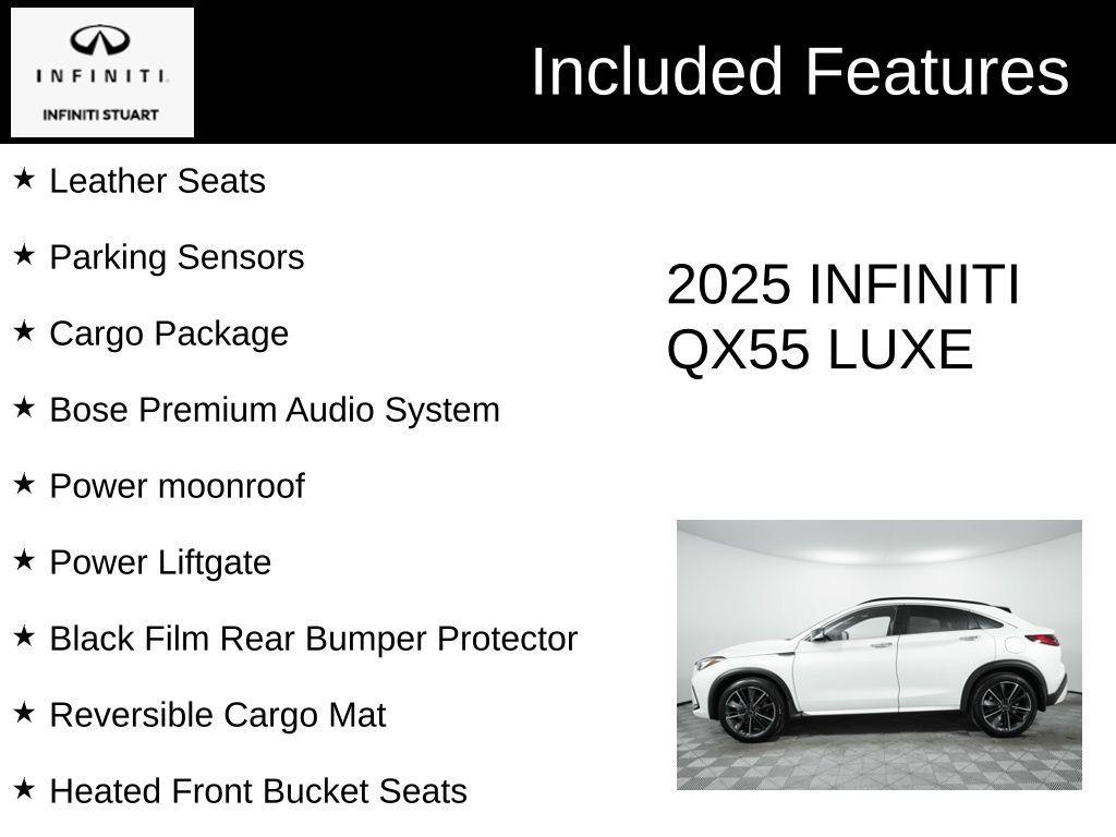 used 2025 INFINITI QX55 car, priced at $41,122
